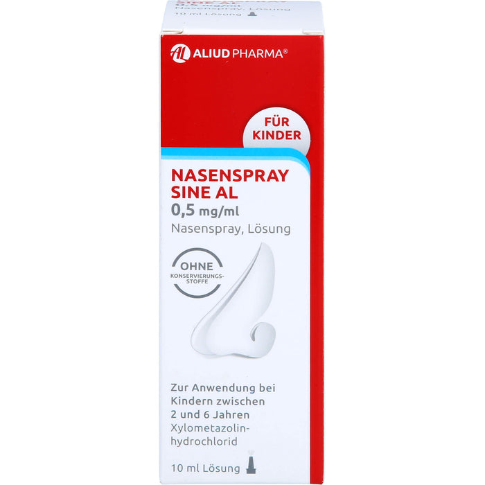 Nasenspray Sine AL 0,5 mg/ml für Kinder, 10 ml Lösung