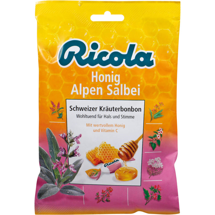 Ricola Honig Alpen Salbei Schweizer Kräuterbonbon, 75 g Bonbons