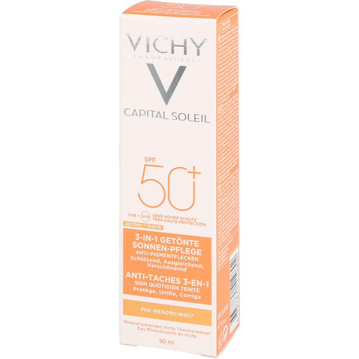 VICHY Capital Soleil 3-in-1 getönte Sonnenpflege LSF 50+, 50 ml Creme