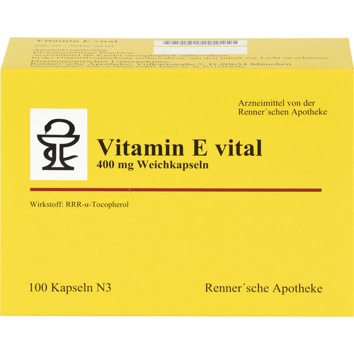 Vitamin E Vital 400mg Renn, 100 St WKA