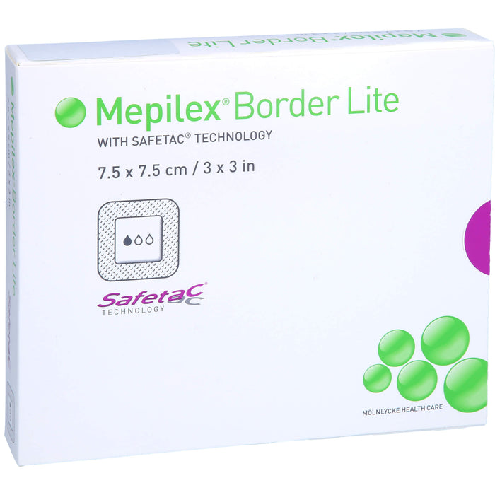 MEPILEX Border Lite Schaumverband 7,5x7,5cm steril, 5 St. Wundauflagen