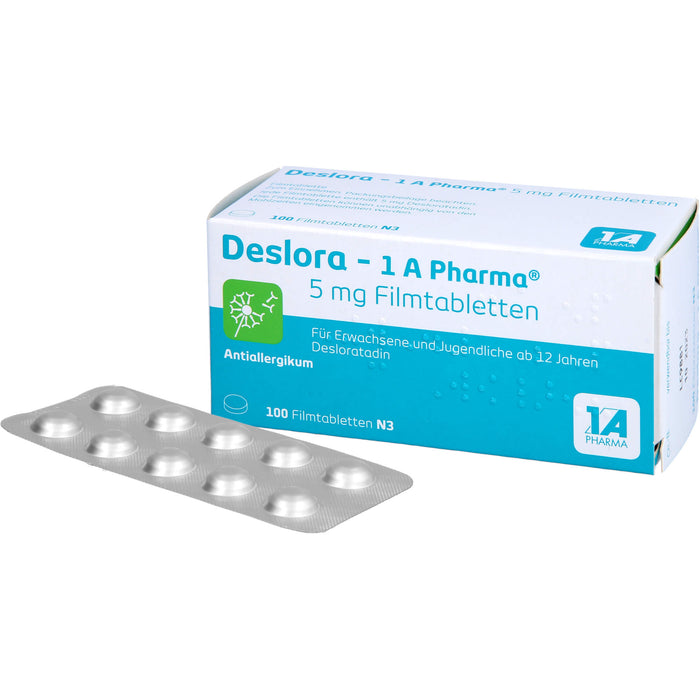 Deslora - 1 A Pharma 5 mg Filmtabletten, 100 St. Tabletten
