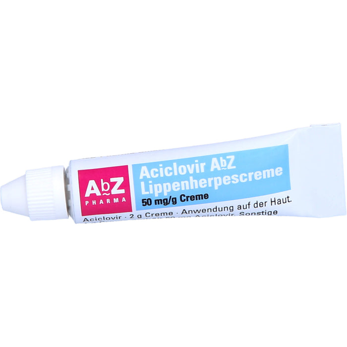 Aciclovir AbZ Lippenherpescreme 50 mg/g Creme, 2 g Creme