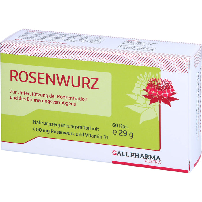 GALL PHARMA Rosenwurz 400 mg GPH Kapseln, 60 St. Kapseln