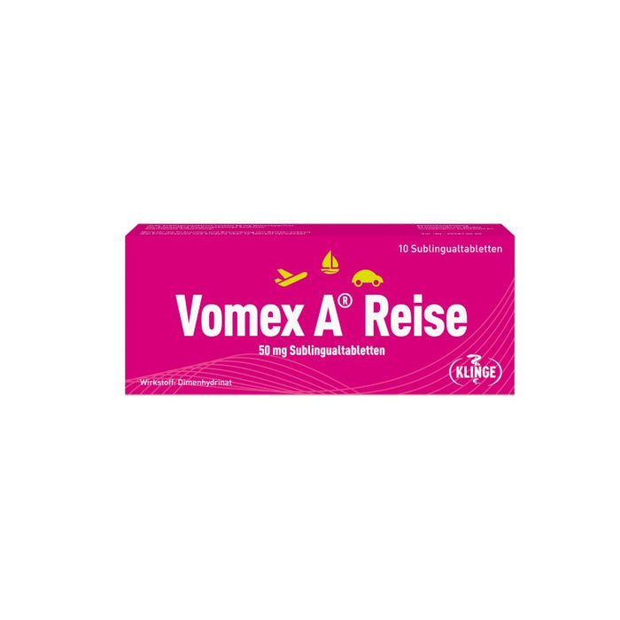 Vomex A Reise 50 mg Sublingualtabletten, 10 St. Tabletten