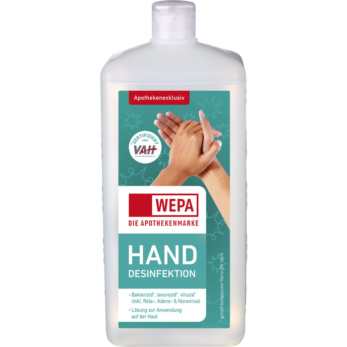 WEPA Handdesinfektion Lösung, 1000 ml Lösung