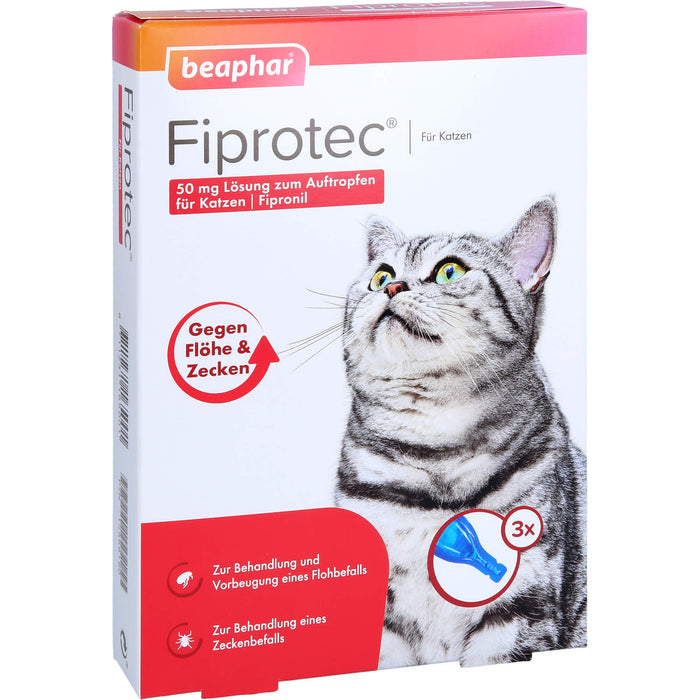Fiprotec 50mg Katzen, 3X0.50 ml TRO