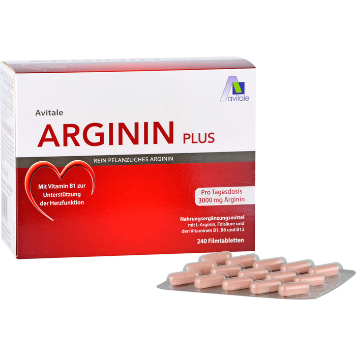 Avitale Arginin Plus Filmtabletten, 240 St. Tabletten