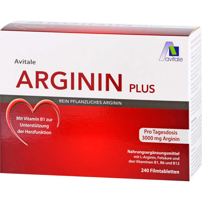 Avitale Arginin Plus Filmtabletten, 240 St. Tabletten