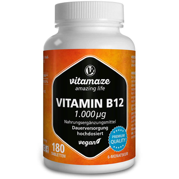 vitamaze Vitamin B12 1.000 ug Tabletten, 180 St. Tabletten