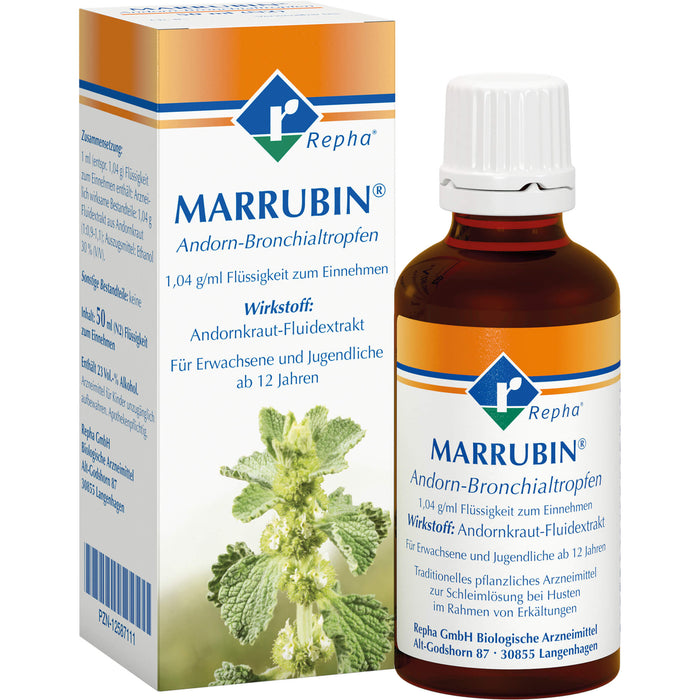 MARRUBIN Andorn-Bronchialtropfen, 50 ml Lösung