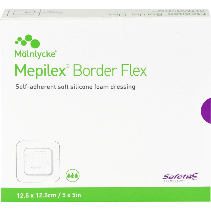 Mepilex Border Flex 12,5 cm x 12,5 cm Schaumverband, 10 St. Verband