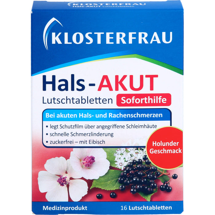 KLOSTERFRAU Hals-akut Lutschtabletten, 16 St. Tabletten