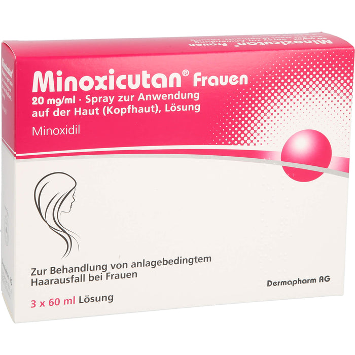 Minoxicutan Frauen 20 mg/ml Spray zur Anwendung auf der Haut, 180 ml Lösung