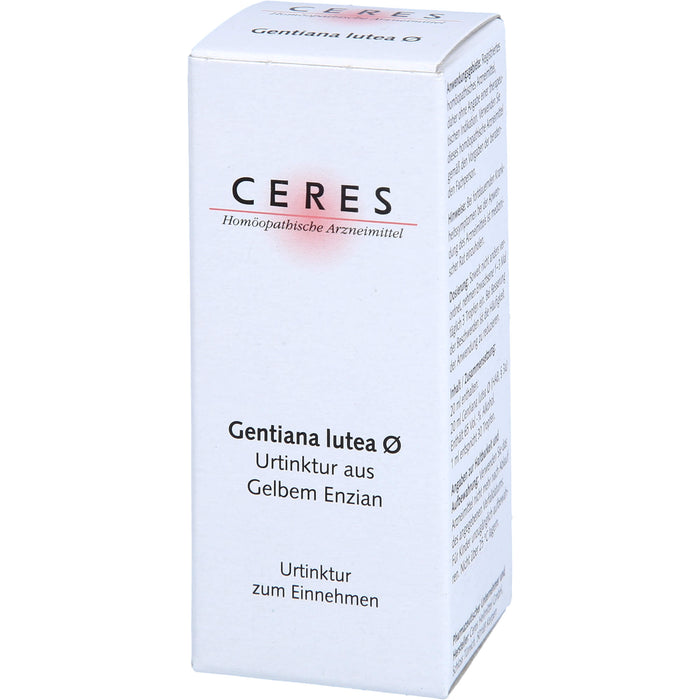 Ceres Gentiana lutea Urtinktur, 20 ml Lösung