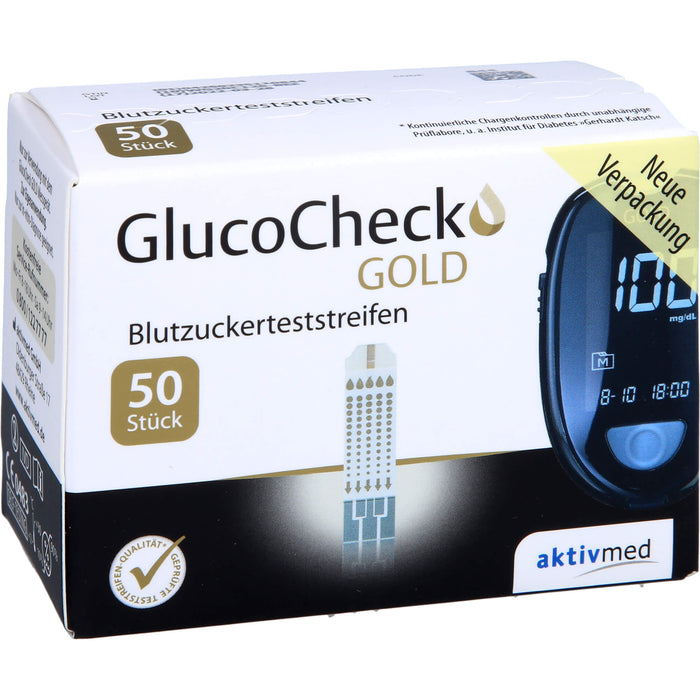 Gluco Check Gold Art. Medic. Teststreifen, 50 St TTR