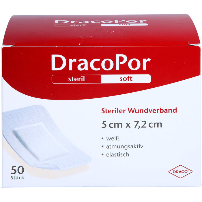 DRACOPOR Wundverband 5x7,2 cm steril, 50 St PFL