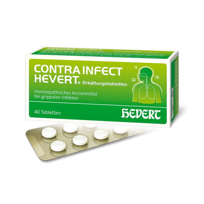 Contrainfect Hevert Erkältungstabletten, 40 St. Tabletten