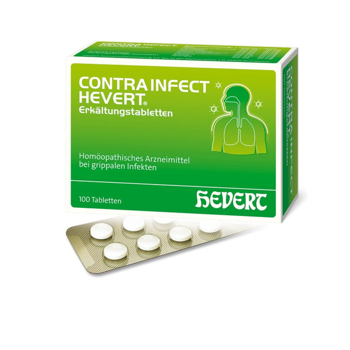 Contrainfect Hevert Erkältungstabletten, 100 St. Tabletten