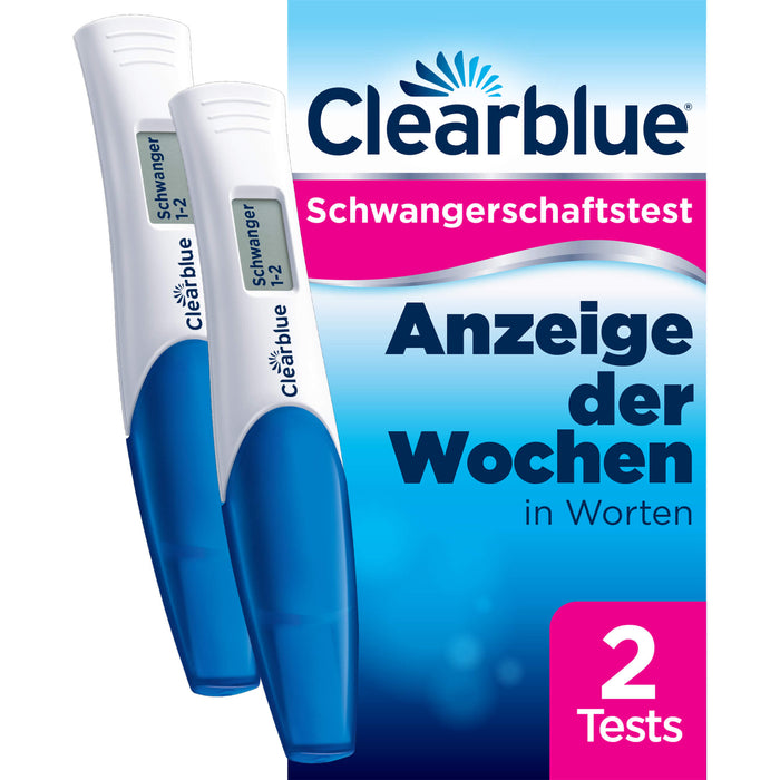 Clearblue Schwangerschaftstest mit Wochenbestimmung digitale Tests, 2 St. Test