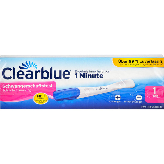 Clearblue Schwangerschaftstest schnelle Erkennung, 1 St. Test