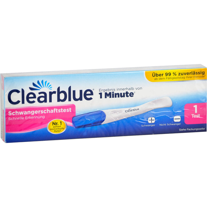 Clearblue Schwangerschaftstest schnelle Erkennung, 1 St. Test