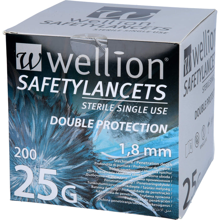 Wellion Safety Lancets 25g, 200 St LAN