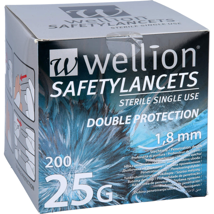 Wellion Safety Lancets 25g, 200 St LAN