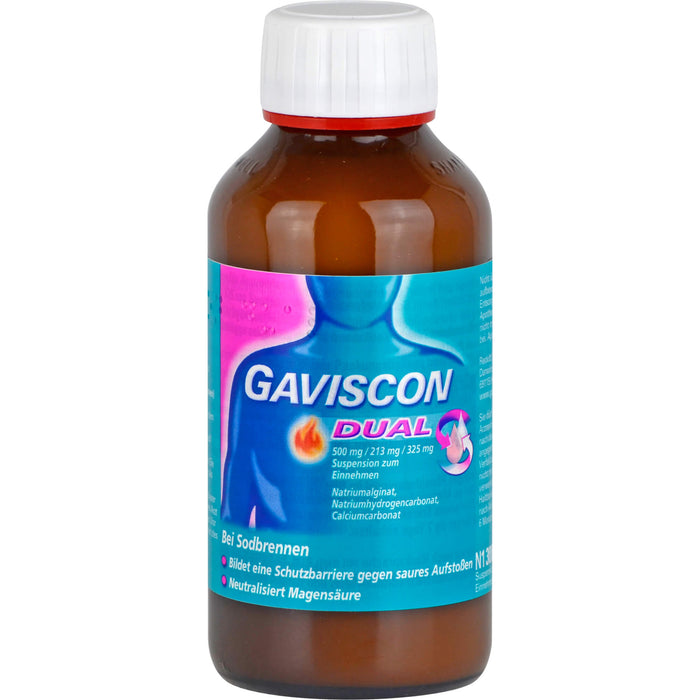GAVSICON Dual Suspension bei Sodbrennen, 300 ml Lösung