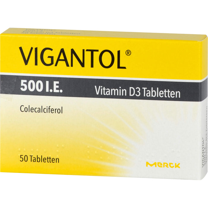 VIGANTOL 500 I.E. Vitamin D3 Tabletten, 50 St. Tabletten