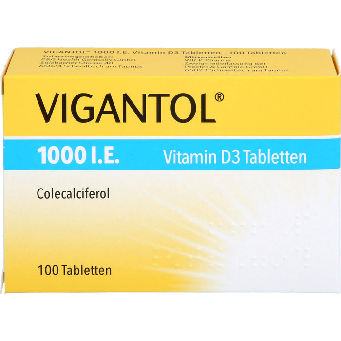 VIGANTOL 1000 I.E. Vitamin D3 Tabletten, 100 St. Tabletten