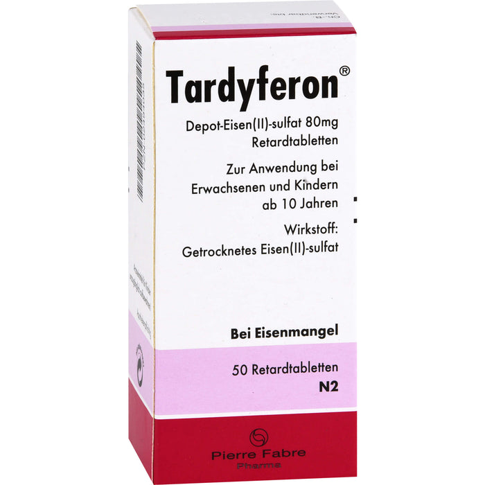 Tardyferon Depot-Eisen(II)-sulfat 80 mg kohlpharma Retardtabletten, 50 St. Tabletten