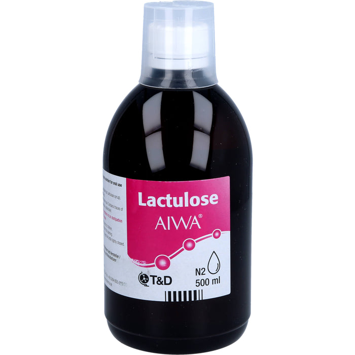 Lactulose AIWA Lösung zum Einnehmen bei Verstopfung, 500 ml Lösung