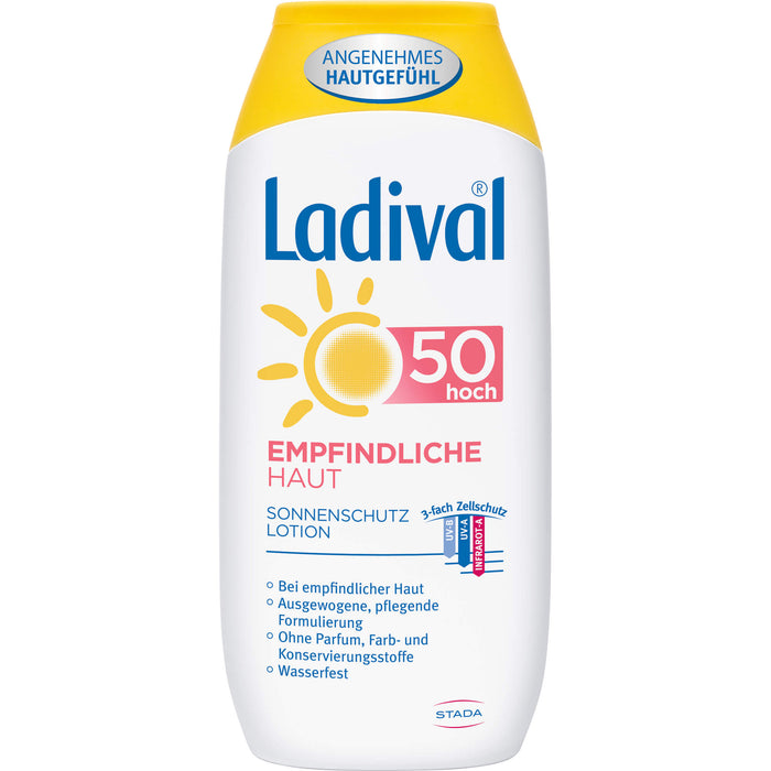 Ladival Empfindliche Haut 50 hoch Sonnenschutzlotion, 200 ml Lotion