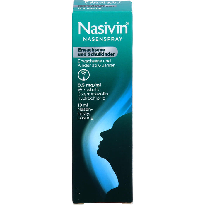 Nasivin Nasenspray für Erwachsene und Schulkinder, 10 ml Lösung