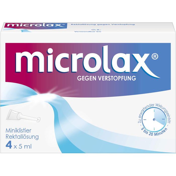 microlax Rektallösung Reimport Pharma Gerke, 4 St. Klistiere