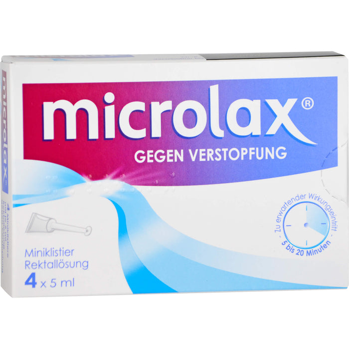 microlax Rektallösung Reimport Pharma Gerke, 4 St. Klistiere