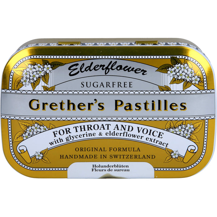 Grethers Elderflower zuckerfrei, 110 g PAS