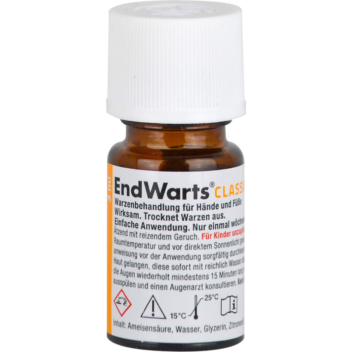 EndWarts classic Warzenbehandlung für Hände und Füße Lösung, 3 ml Lösung