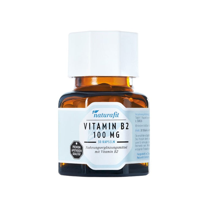 naturafit Vitamin B2 100 mg Kapseln, 30 St. Kapseln