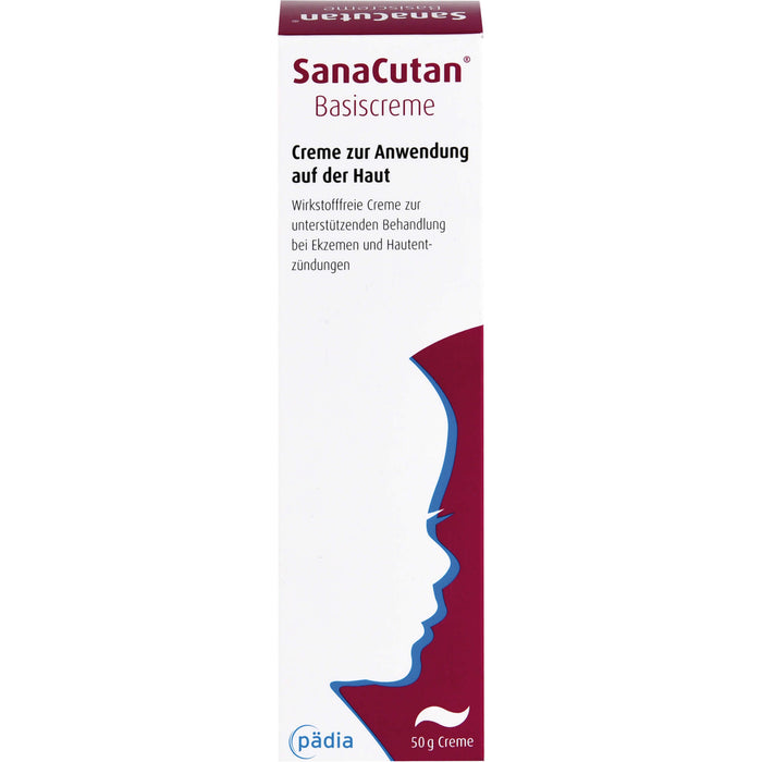 SanaCutan Basiscreme zur Anwendung auf der Haut, 50 g Creme