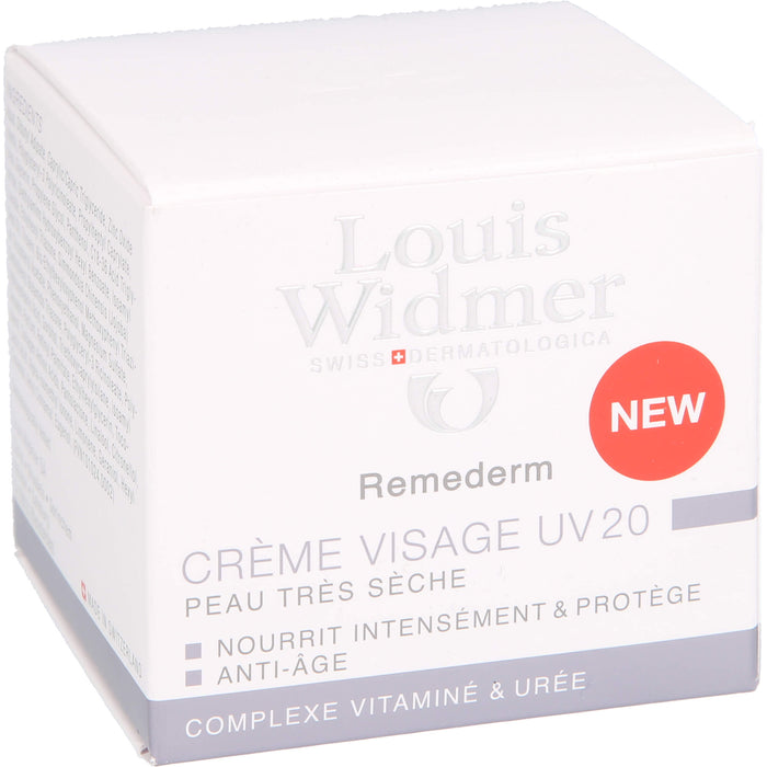 Louis Widmer Remederm Gesichtscreme UV 20, 50 ml Creme