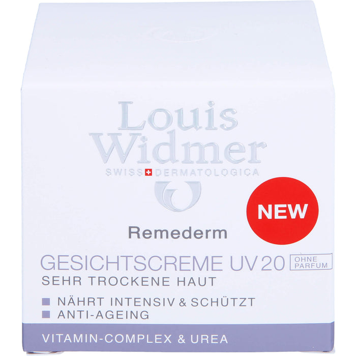Widmer Remederm Gesichtscreme UV 20 unparf., 50 ml CRE