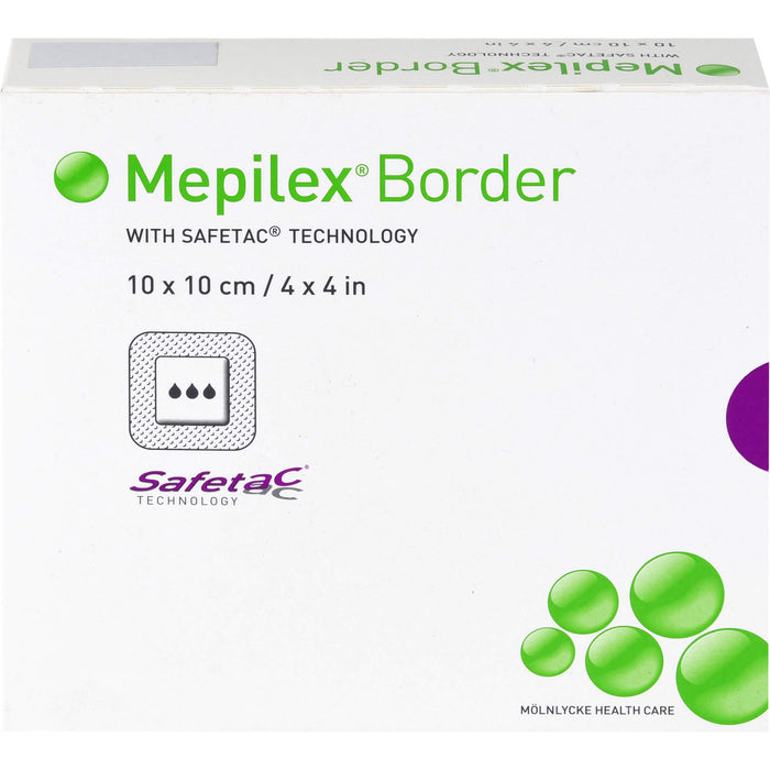 MEPILEX 10x10 cm Border Schaumverband, 10 St VER