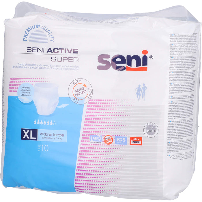 Seni Active Super elastische Inkontinenzslips Gr. XL, 10 St. Slips