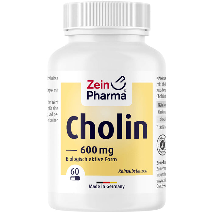 ZeinPharma Cholin 600 mg Kapseln, 60 St. Kapseln