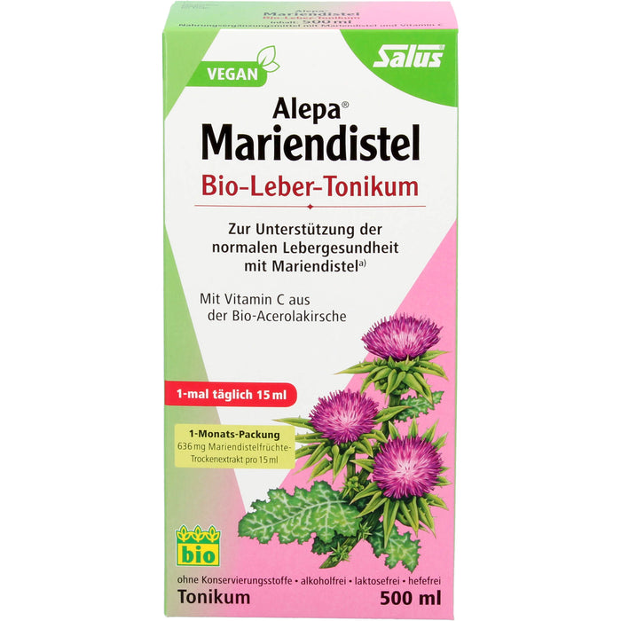 Salus Alepa Mariendistel Bio-Leber-Tonikum, 500 ml Lösung