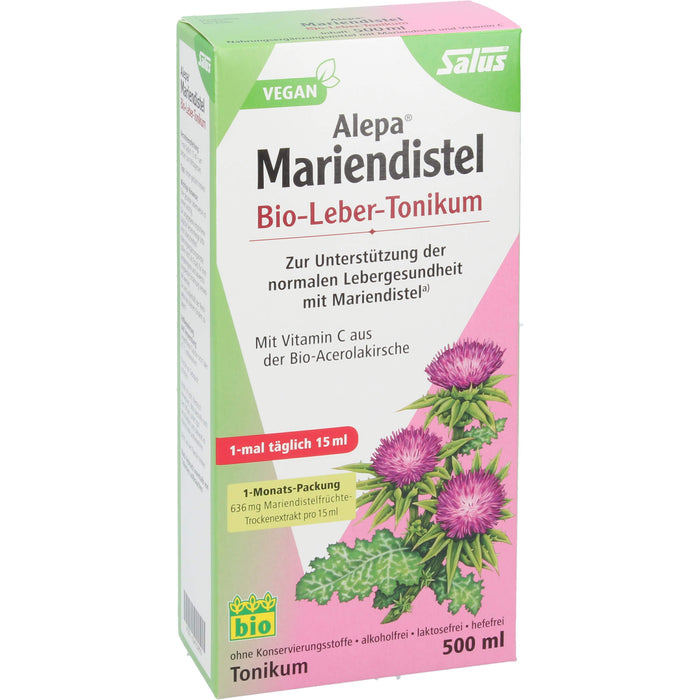 Salus Alepa Mariendistel Bio-Leber-Tonikum, 500 ml Lösung