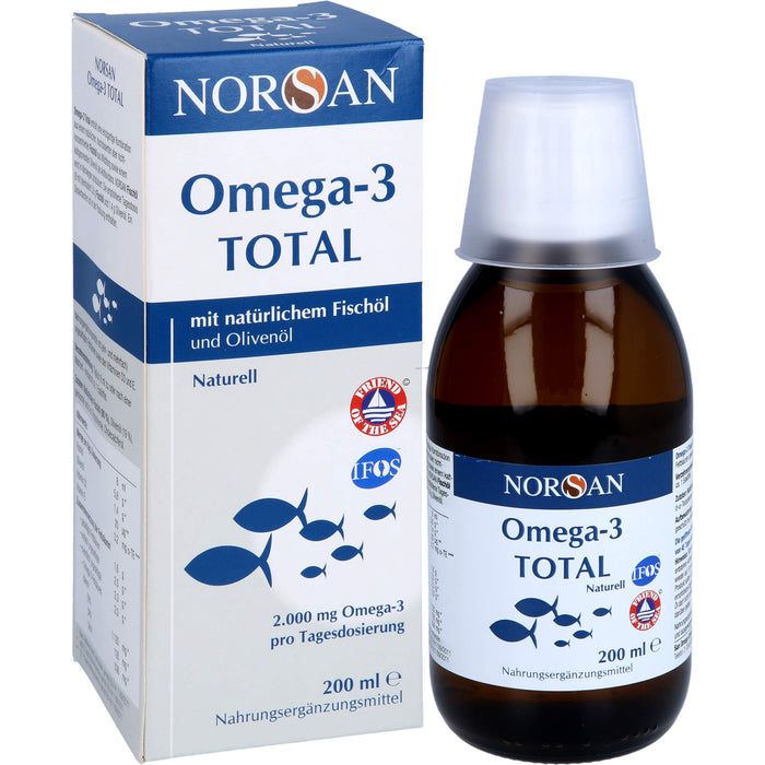 NORSAN Omega-3 Total Naturell, 200 ml FLU