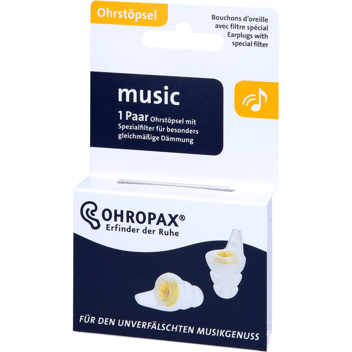 OHROPAX music Ohrstöpsel mit Spezialfilter, 2 St. Ohrstöpsel